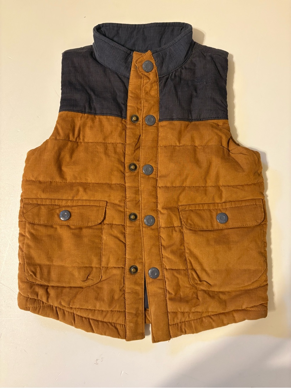 Tommy Bahama Two-Tone Quilted Vest - Rust and Navy